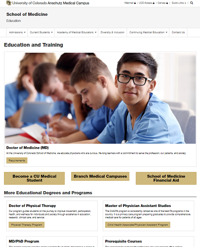 education home page