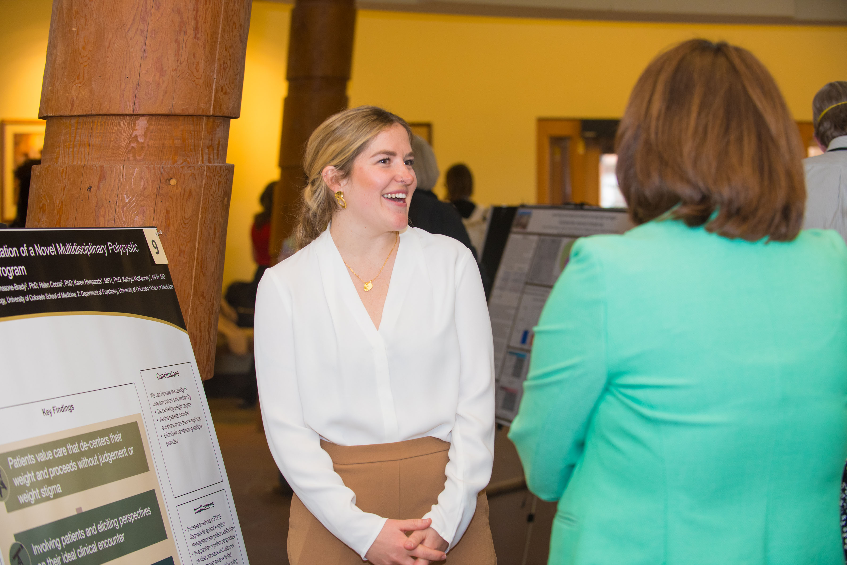 researchers presenting at Womens Health Research Day Event