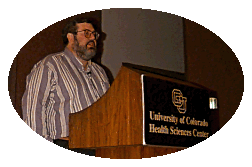 Richard Aldrich delivering 1996 A. R. Martin Lecture