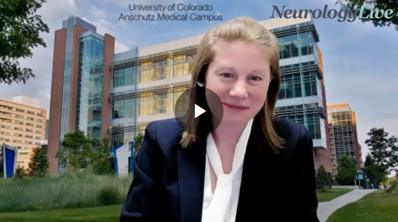 Dr. Amanda Piquet introducing a 3-minute talk on Neurology Live