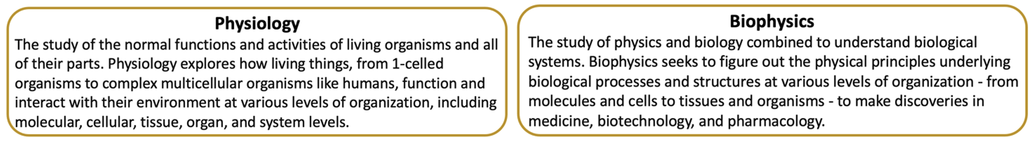 Physiology and Biophysics