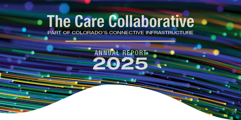 Annual Report cover image streaks of color