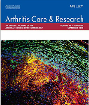 Arthritis Care and Research -- journal cover