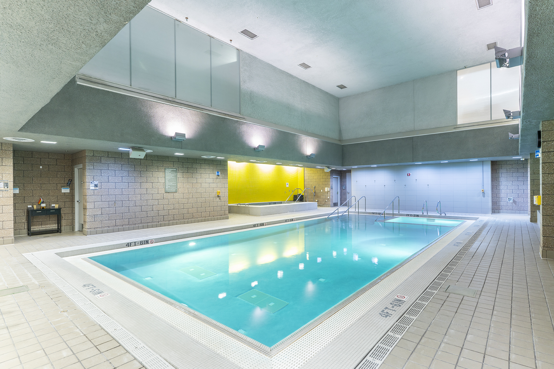 Swimming pool and hot tub