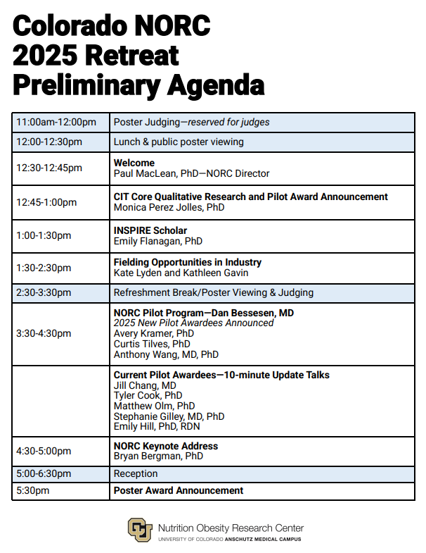 NORC Retreat 2025 Agenda