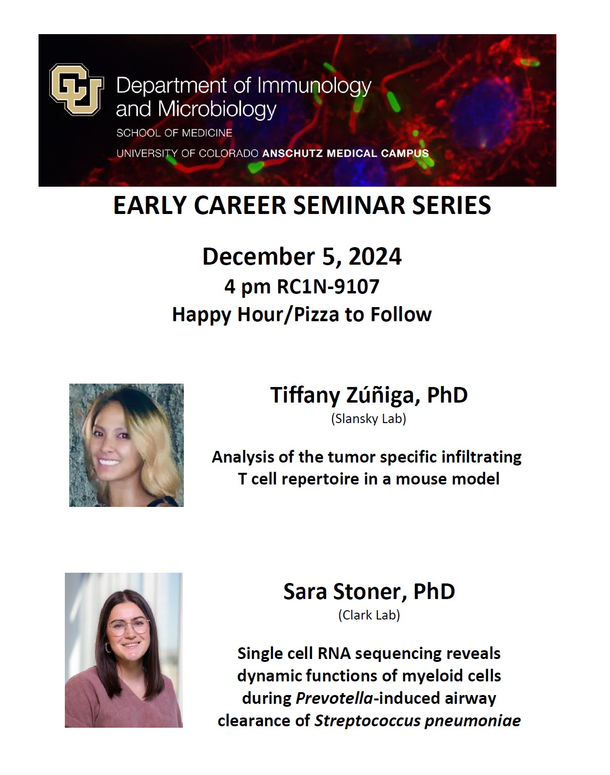 Early Career Seminar Series for 12/5