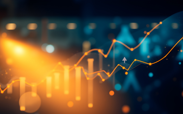 Data and numbers on a screen.