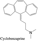 Cyclobenzaprine and N-Desmethyl-Cyclobenzaprine structure