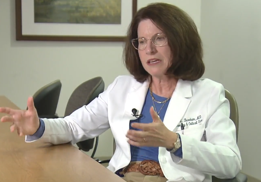 Dr. Ellen Burnham speaking about alcohol use disorder