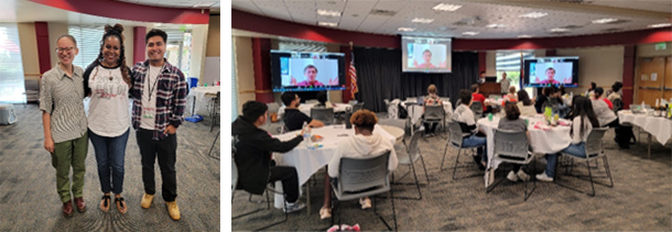 mstp students gathering at conference room