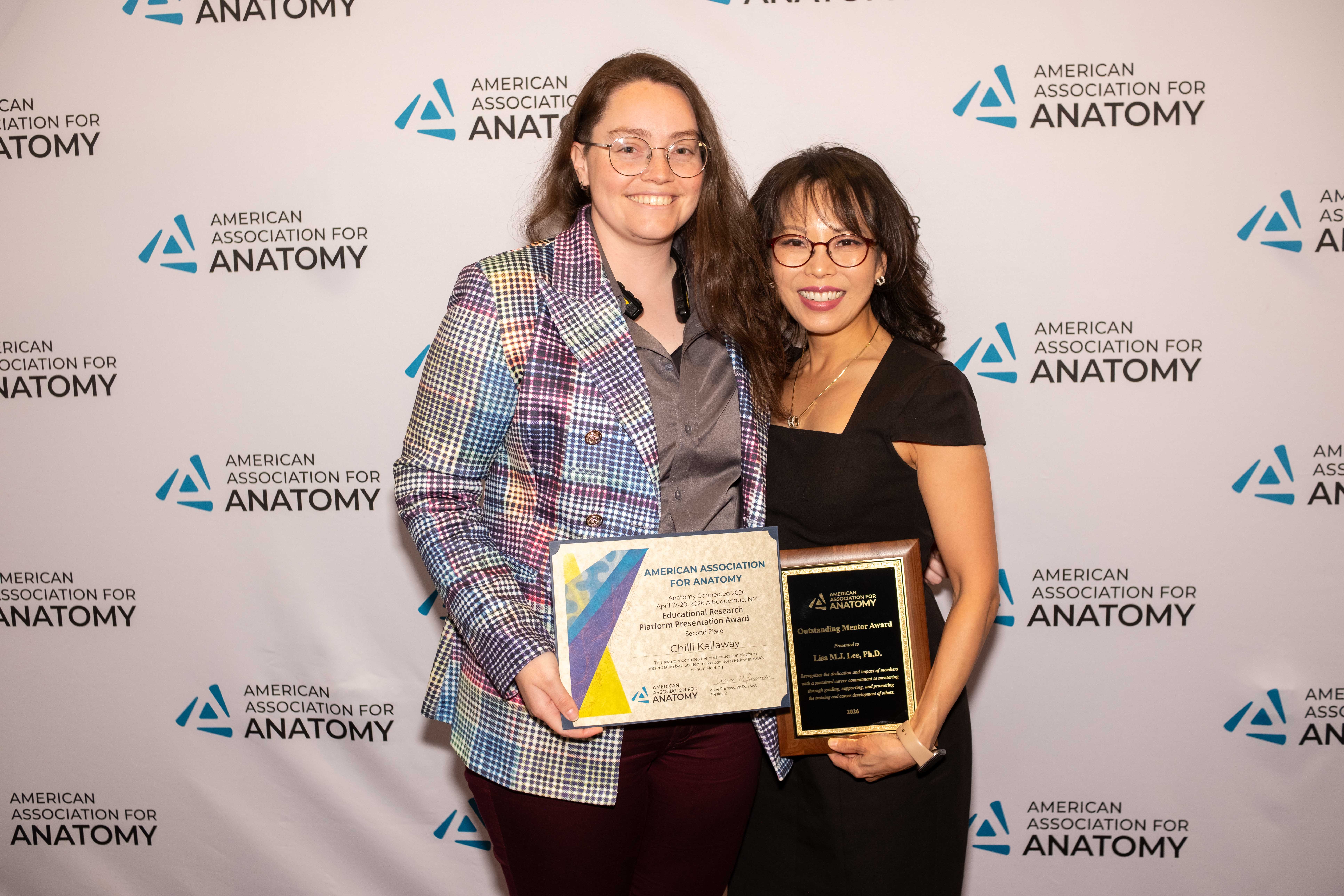 Chilli Kellaway and Dr. Lisa Lee Receive Awards at AAA