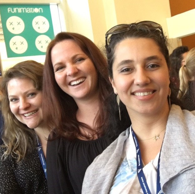 Picture of Oana Rosenthal and two classmates