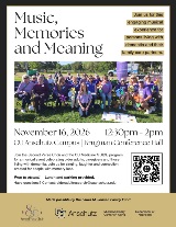 Flyer for memory and meaning event