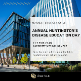 Event header for the annual Huntington's Symposiut