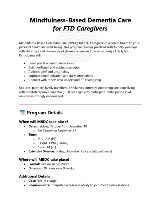 MBDCFTD Flyer