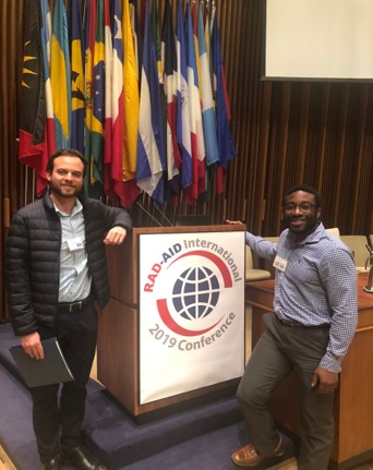 Dr. Phil Asamoah and Dr. Evan Norris attending the 2019 RAD-AID Conference