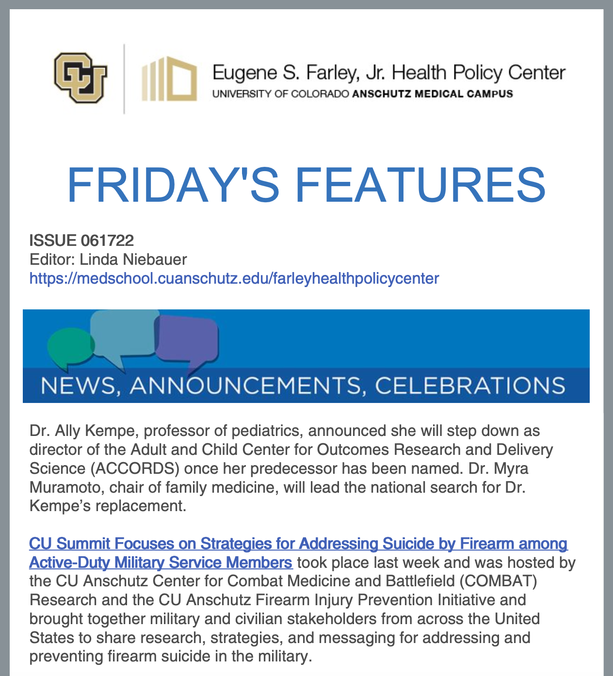 Friday's Features June 17, 2022