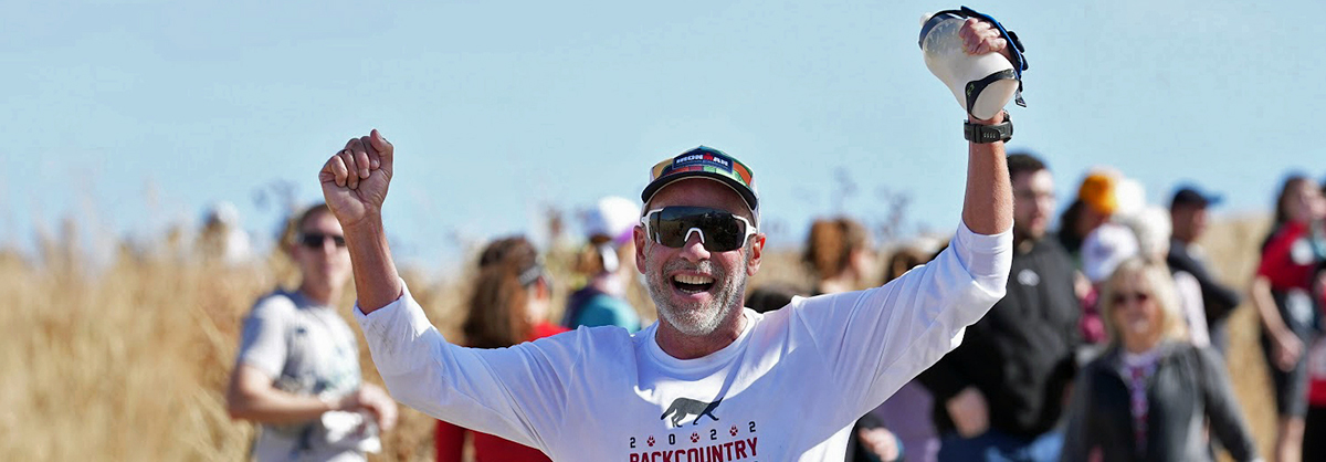 Alex Cooper at the Backcountry Wilderness Half Marathon in Highlands Ranch, Colo., Nov. 4, 2023. 