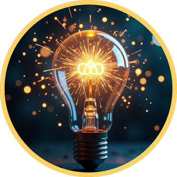 Lightbulbwithsparks