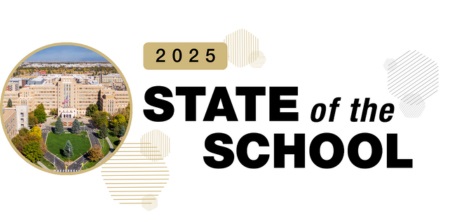 stateoftheschoollogopresentationwithsmallphotoofFitzsimmonsbuilding