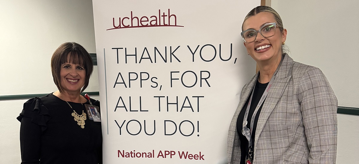 Twoattendeesatconference