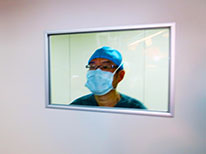 Surgeon in a mask