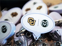 icons for CSU and CU on lanyard clips