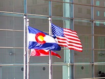 USColoradoFlagsWaving