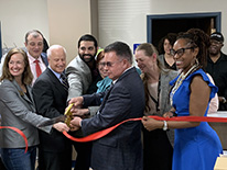 Ribbon cutting ceremony at Salud site