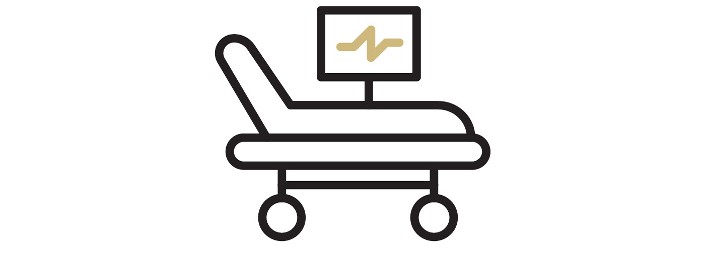 graphicofhospitalbedwithcomputerhookedtoit