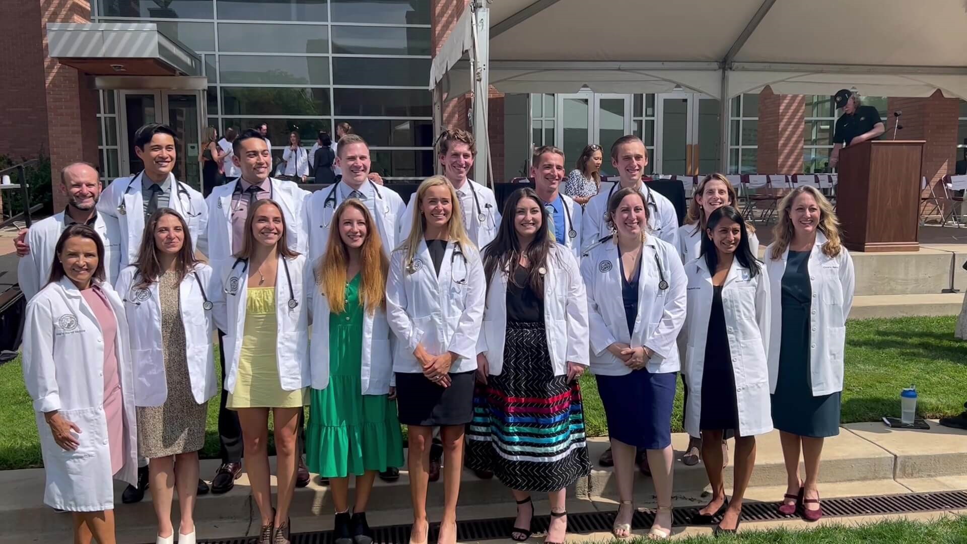 Classof2026atWhiteCoatCeremonywithfacultymembers