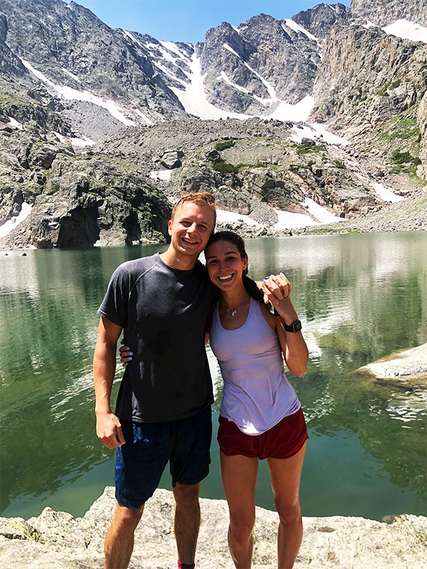 NickandLizzybeforesnowymountainvista