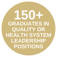 150+ Graduates in Quality or Health System Leadership Positions