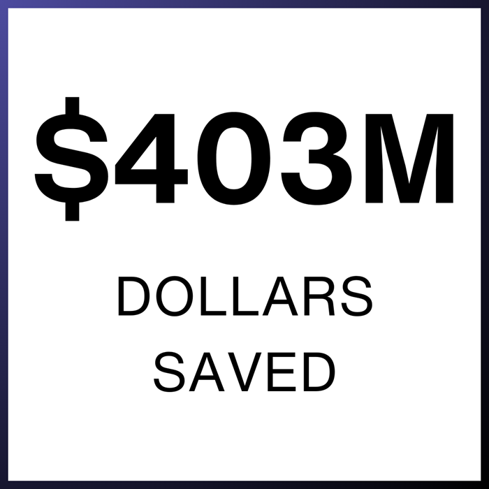 403MillionSaved