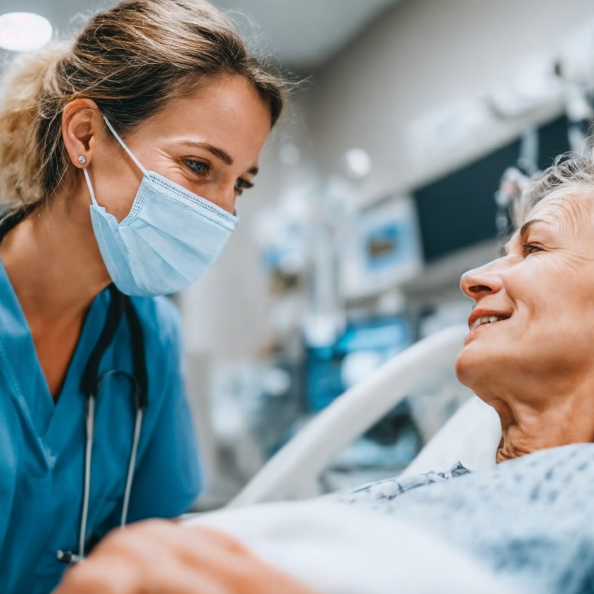 nursebendstohelppatient