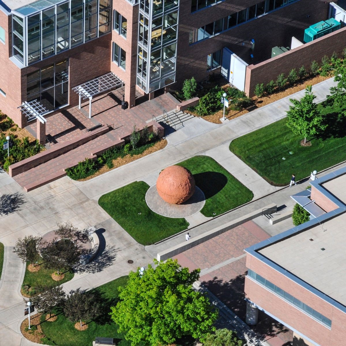aerialviewofredballsculpture