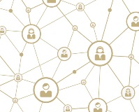 Drink and networking graphic