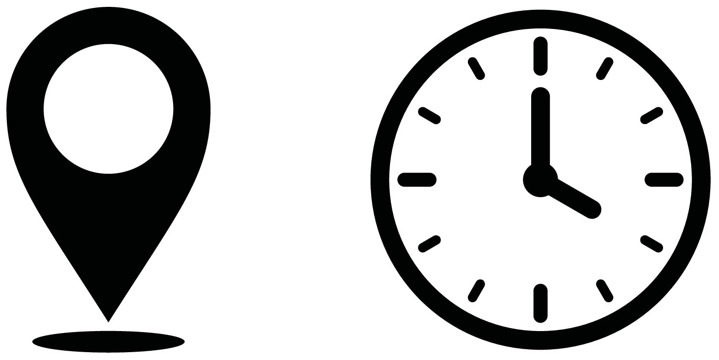 Iconsofplacemarkerandclock