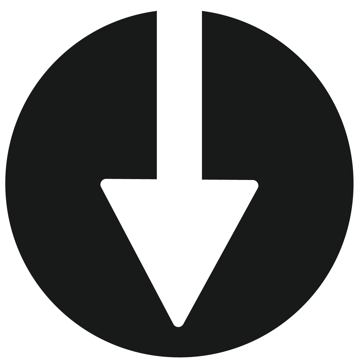 Iconofdownwardpointingarrow