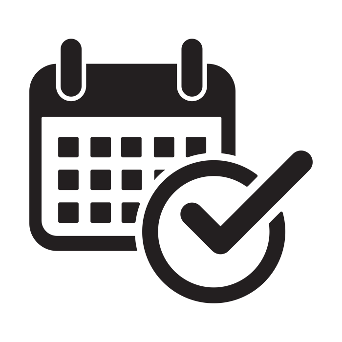 Calendarwithcheckmarkonday