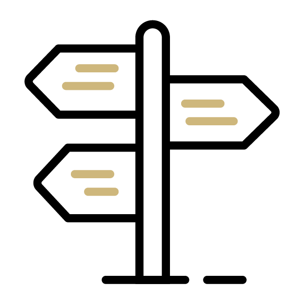 Iconofsignwitharrowspointingleftandright