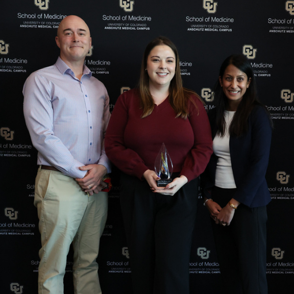 Pharm Corner team members pose with Spark Tank trophy