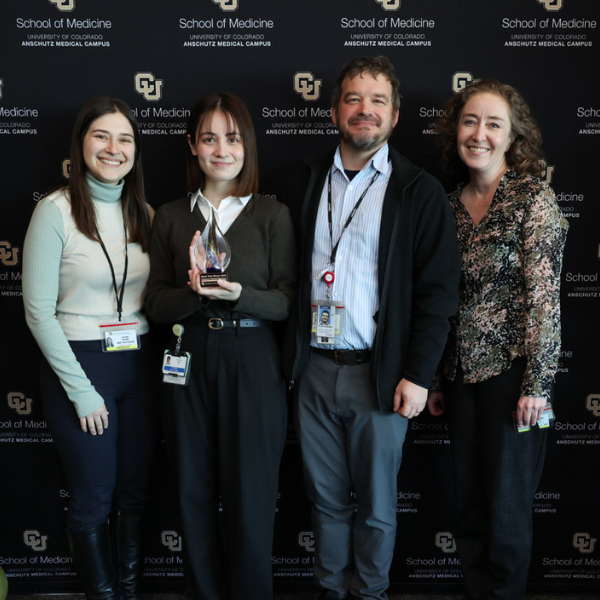 HABLA-AI team members pose with Spark Tank trophy