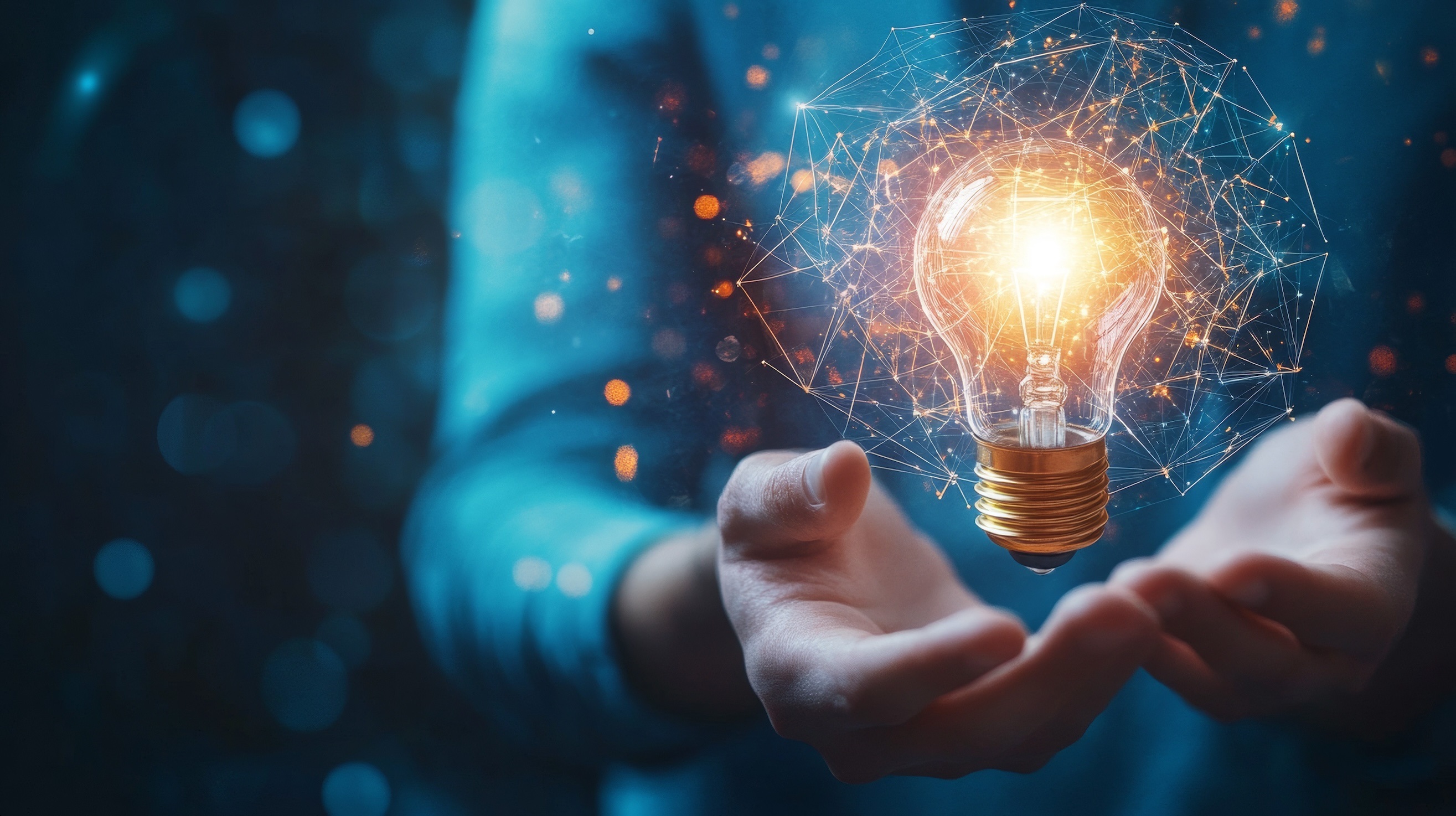 Abstractgraphicoflaptopandsuperimposediconsandlines