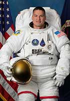 Kjell Lindgren in astronaut suit