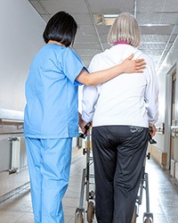 patientandcaregiverwalking