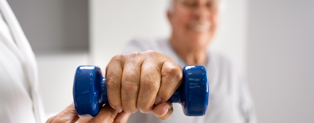 fuzzyimageofmanwithhandweight