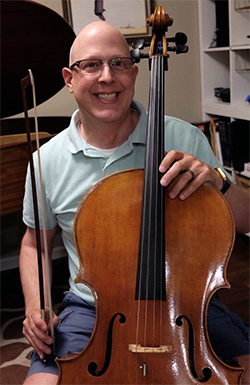 Rector with cello