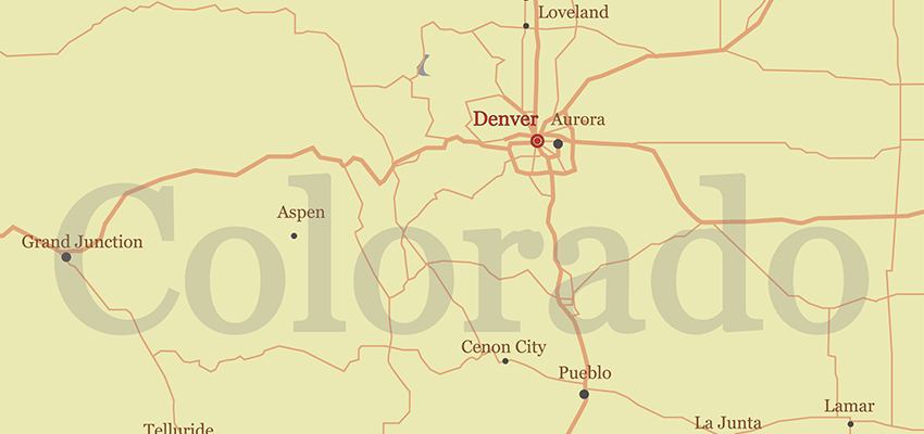 Image of Colorado map.