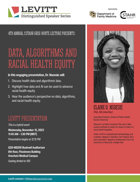 2023-9 Elaine O. Nsoesie - Data, Algorithms and Racial Health Equity
